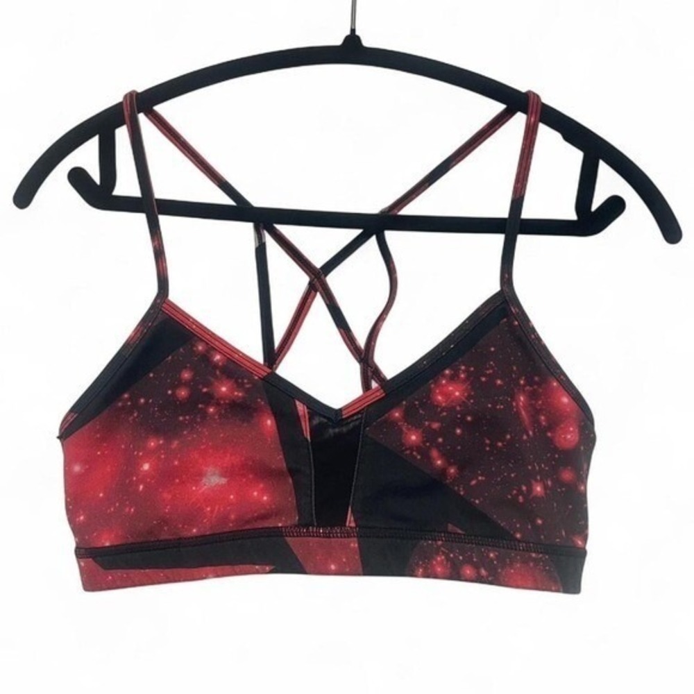 Alo‎ Yoga | Goddess Mesh-Panel Strappy Sports Bra